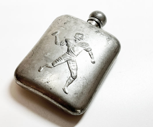 1950s 3 oz Football Flask Made in Sheffield England