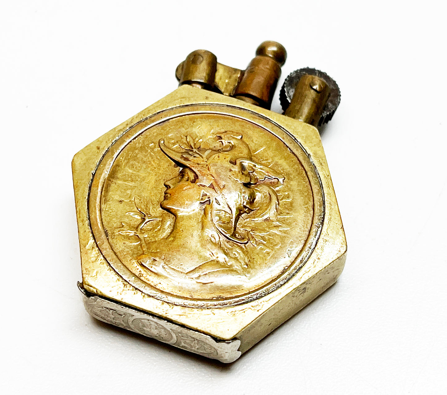 French Trench Art Tax Stamp Lighter