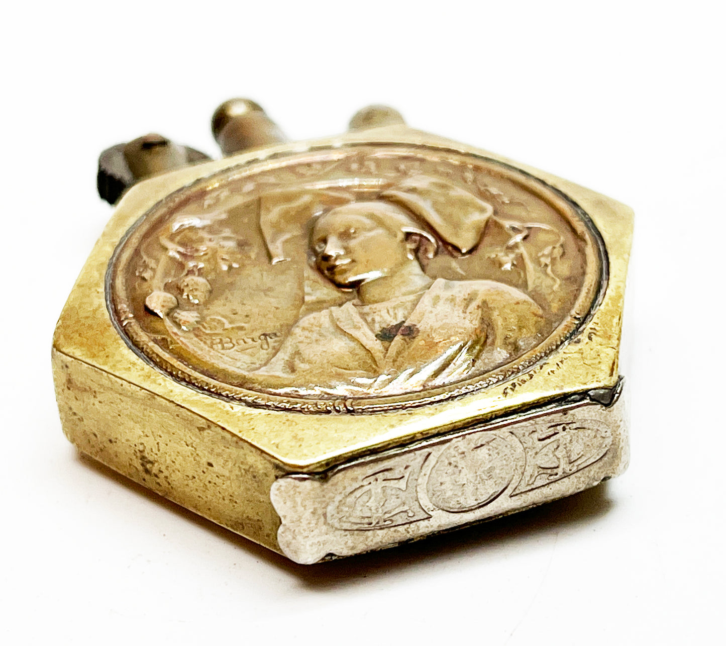 French Trench Art Tax Stamp Lighter