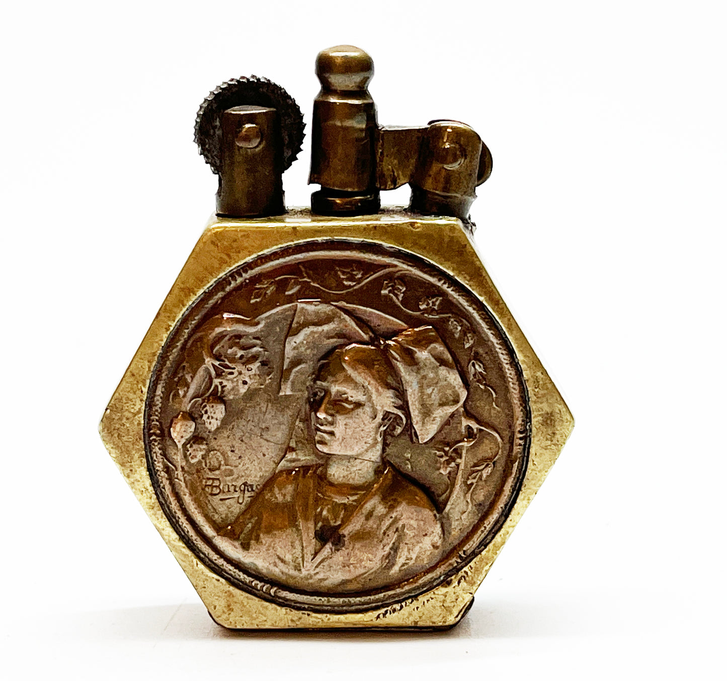 French Trench Art Tax Stamp Lighter