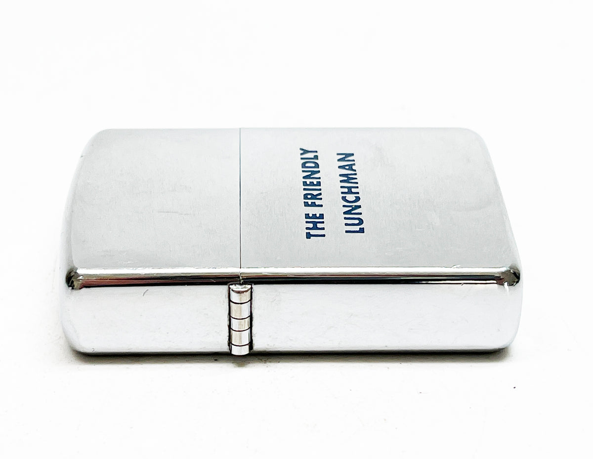 1967 Friendly Luncheon Zippo Vintage Lighter with Red Felt Insert