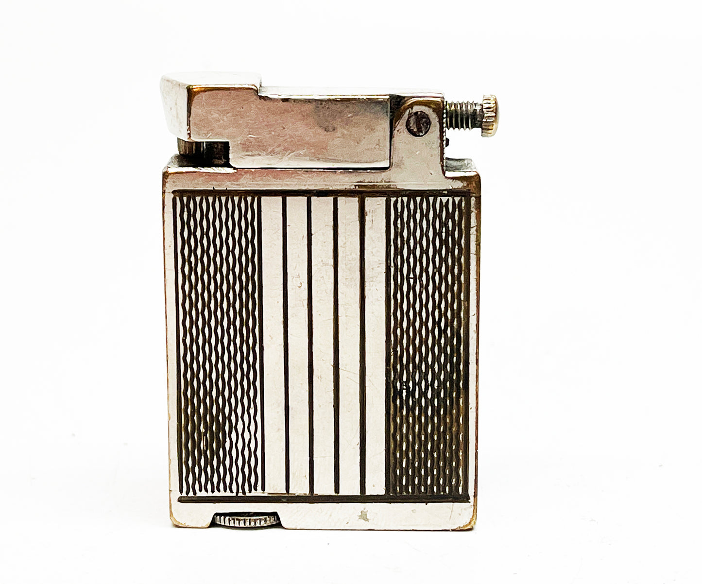 Working 1940s Gamma Brass Block Lighter