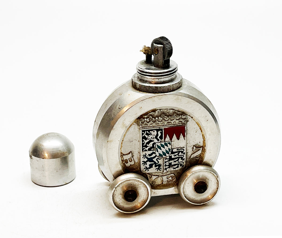 1940s Vintage German Munich Souvenir Wheeled Table lighter
