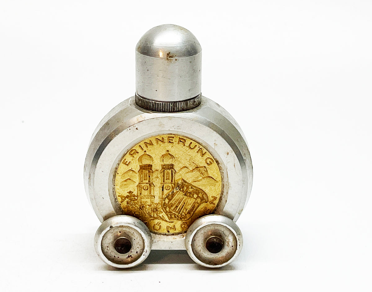 1940s Vintage German Munich Souvenir Wheeled Table lighter