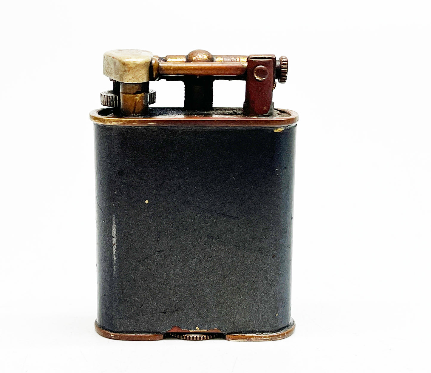 1930s Golden Wheel Lift Arm American Flag Lighter