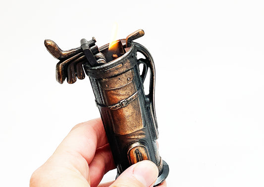 1940s Negbaur Golf Bag Table Lighter in Original Box