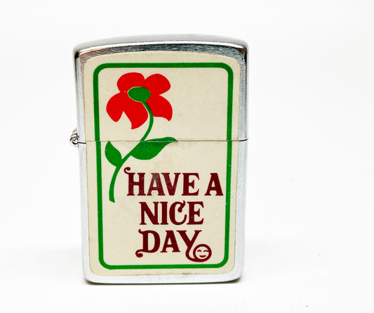 1960s Have a Nice Day My-Lite Brand Hippie Flower Lighter