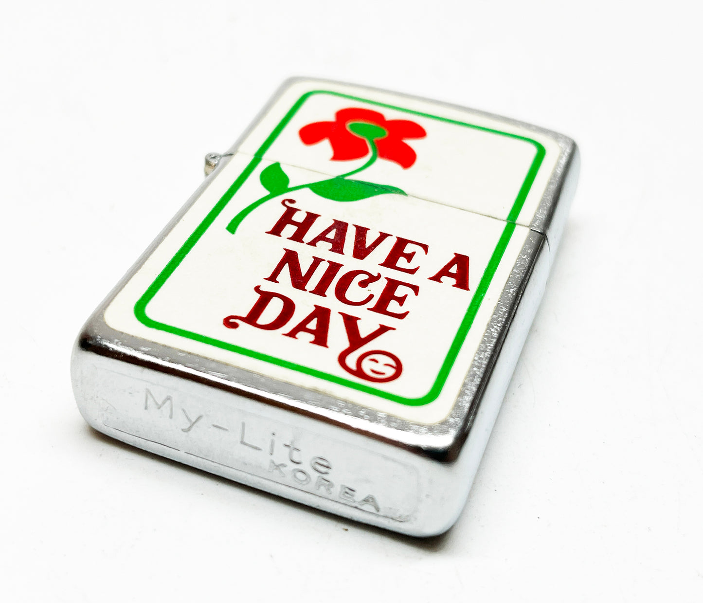 1960s Have a Nice Day My-Lite Brand Hippie Flower Lighter