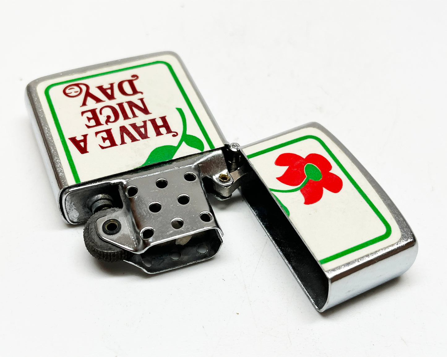 1960s Have a Nice Day My-Lite Brand Hippie Flower Lighter