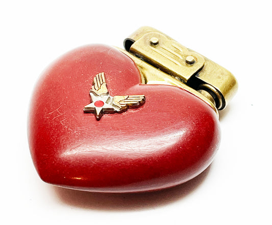 1930s Antique German Bakelite Figural Heart Lighter