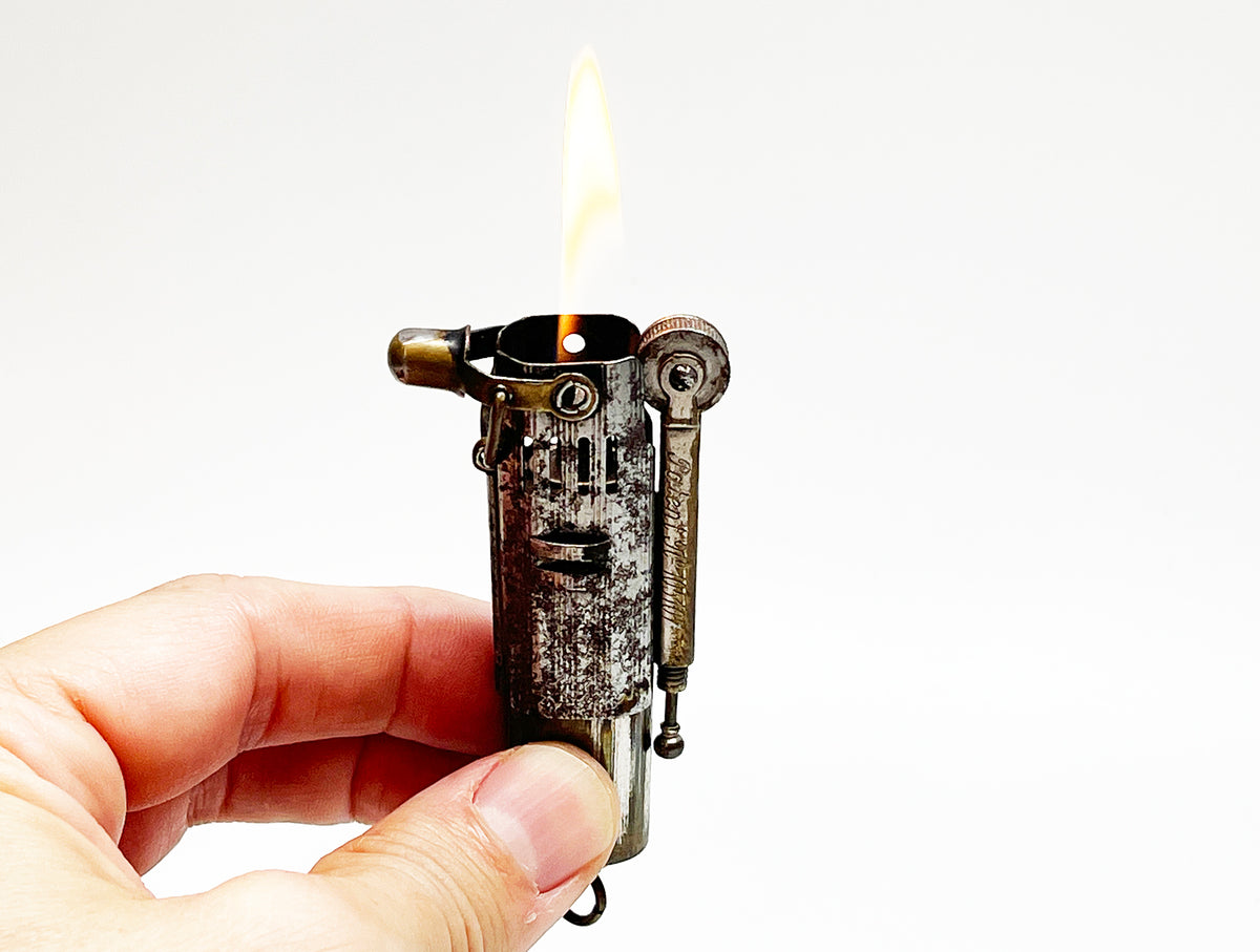 Working 1930s Imco 4400 Slide Sleeve Brass Trench Lighter