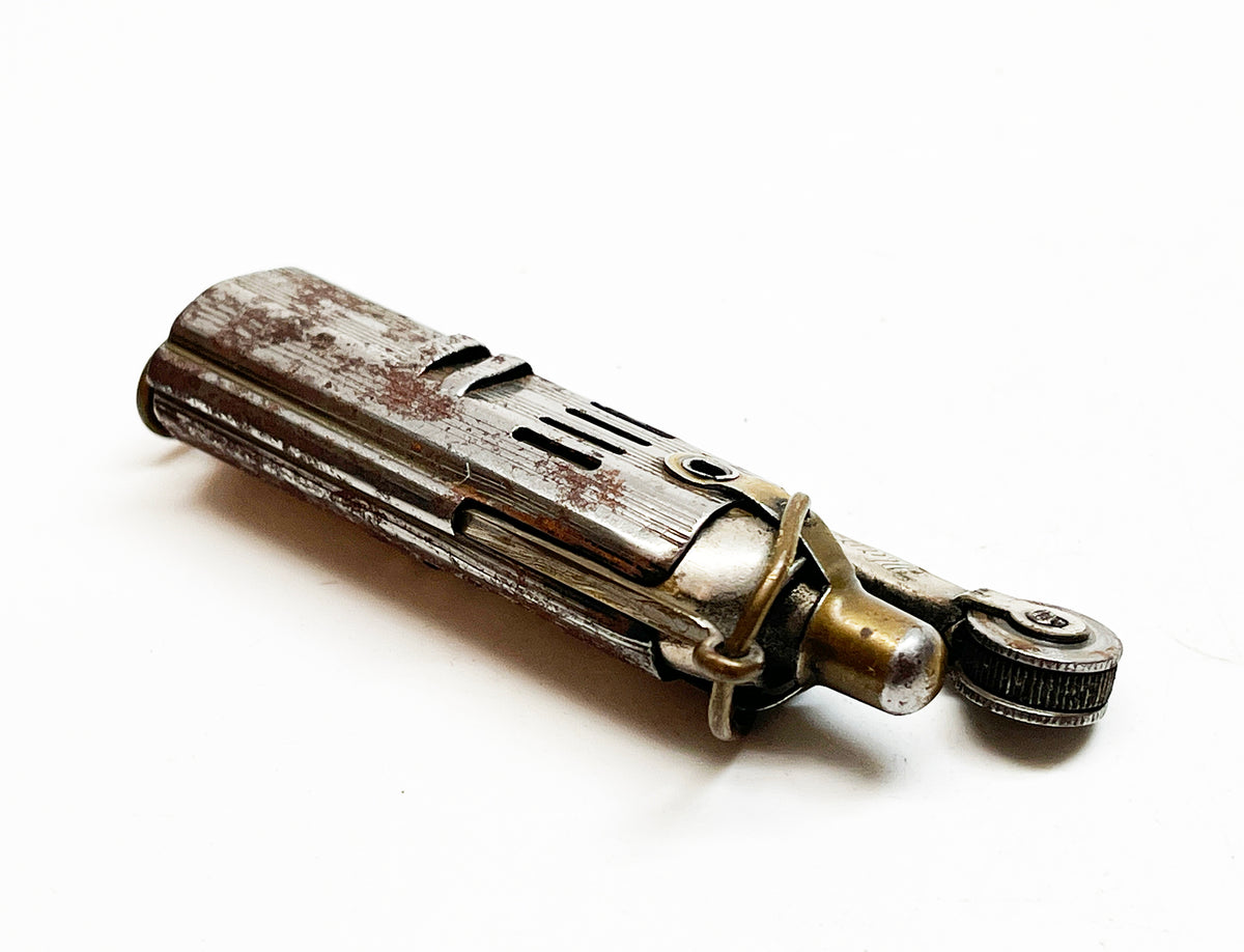 Working 1930s Imco 4400 Slide Sleeve Brass Trench Lighter