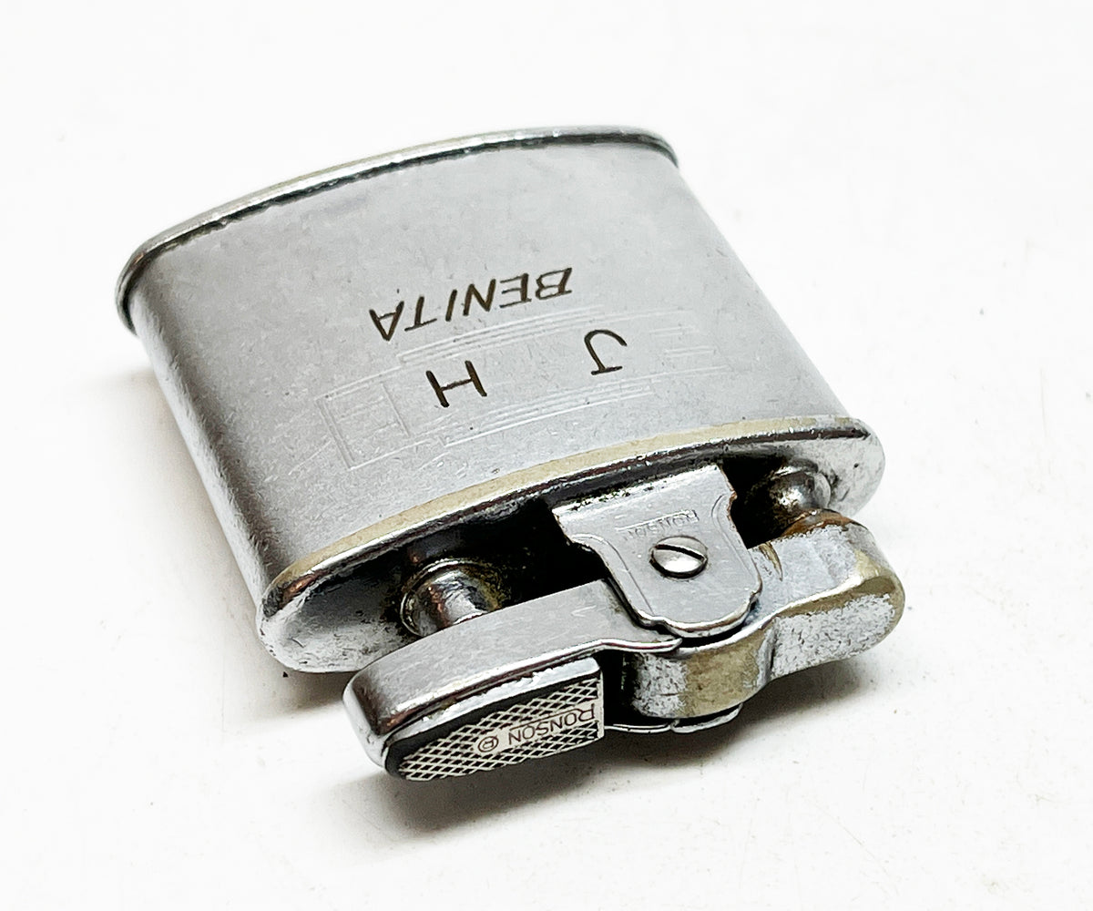 1951 Ronson Standard Hand-Engraved Japanese Map Lighter