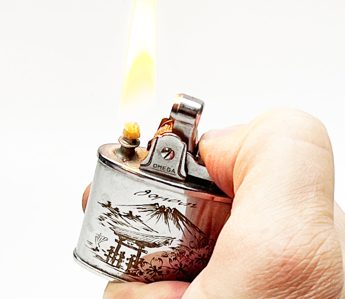 1950 Vintage Japanese Omega Mt Fuji Vintage Lighter