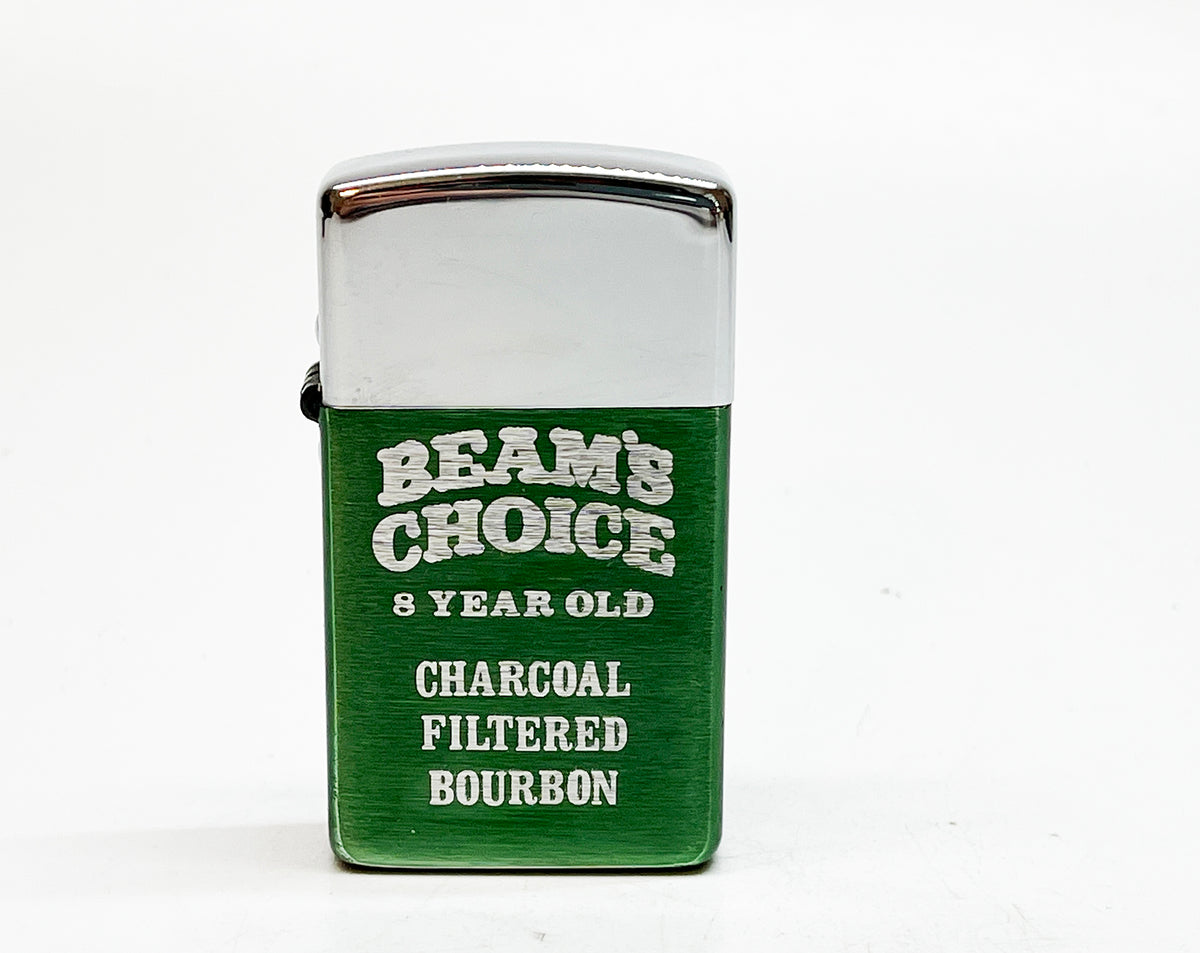 1950s Jim Beam Beam's Choice Bourbon Storm King Aluminum Advertising Lighter