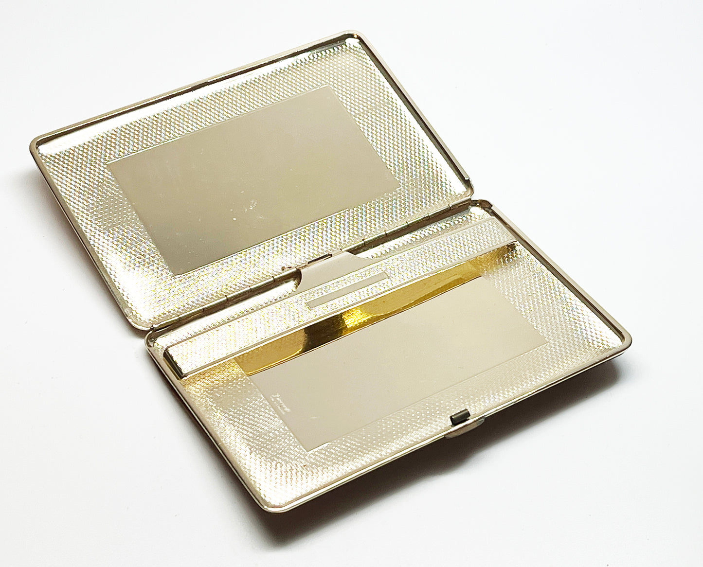 1950s Brown Leather English Cigarette Case