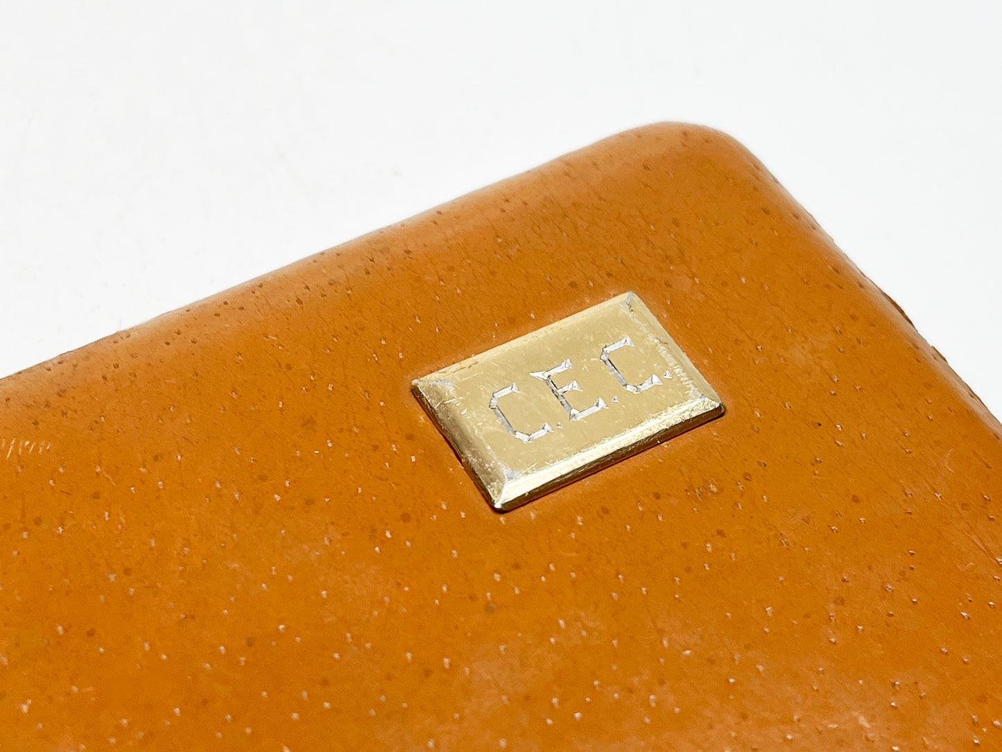 1950s Brown Leather English Cigarette Case