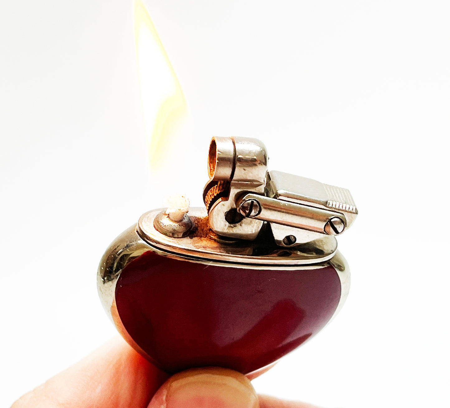1930s Antique German Karl Wieden KW Figural Heart Lighter