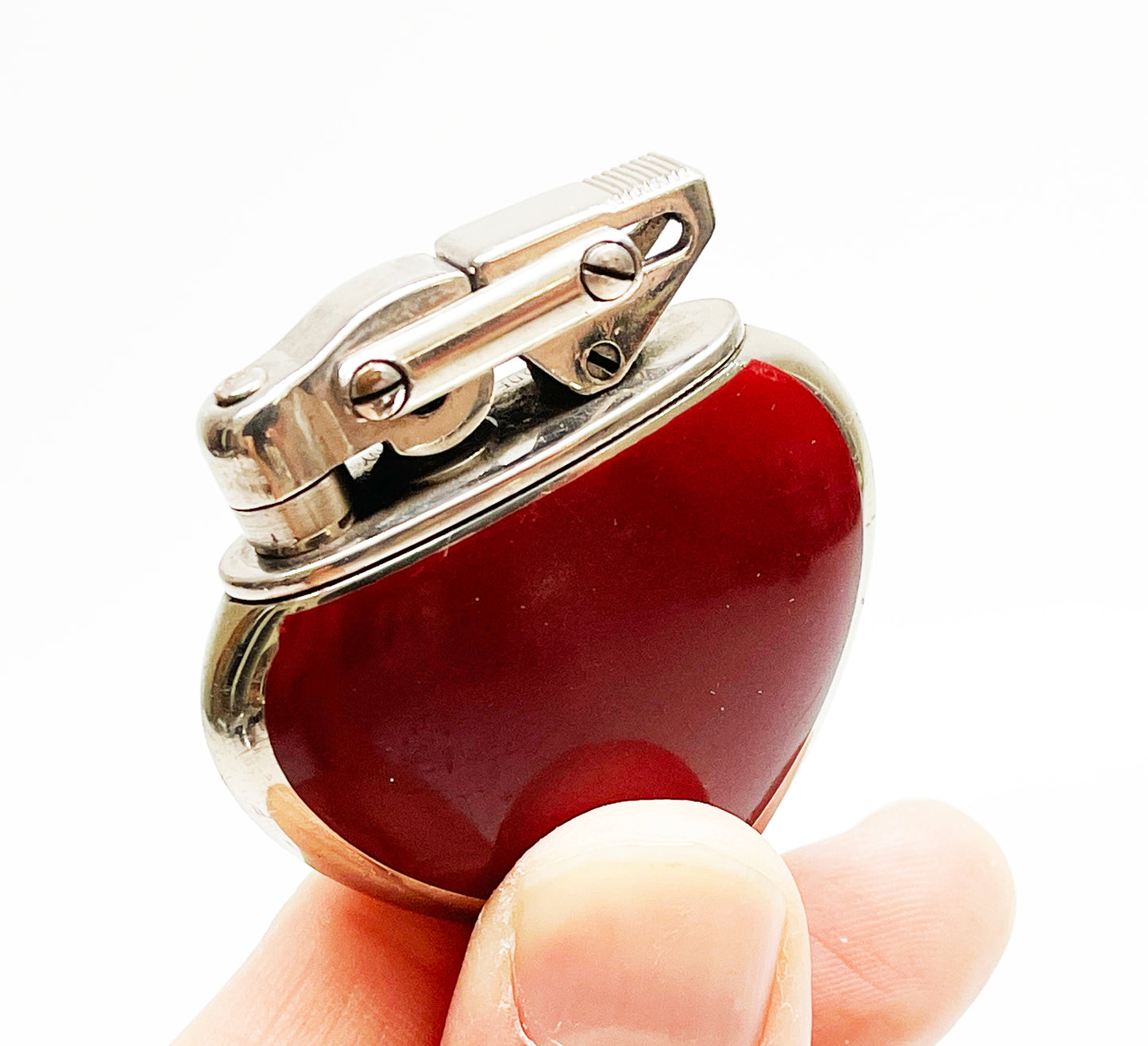 1930s Antique German Karl Wieden KW Figural Heart Lighter
