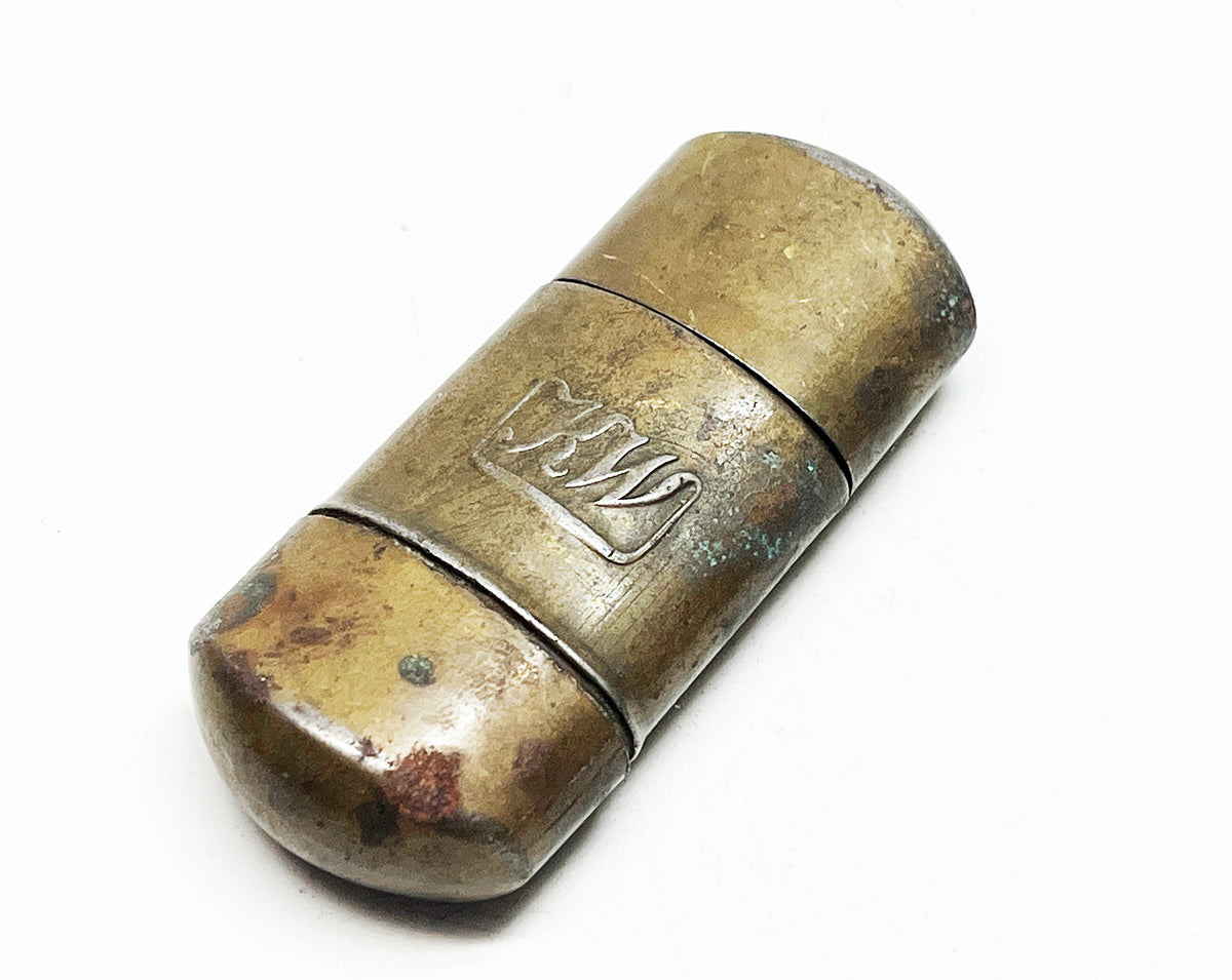 Vintage Brass KW Karl Wieden Wheel Sleeve Style Lighter