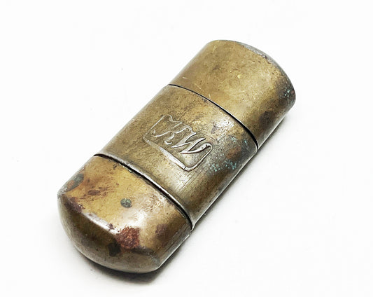 Vintage Brass KW Karl Wieden Wheel Sleeve Style Lighter