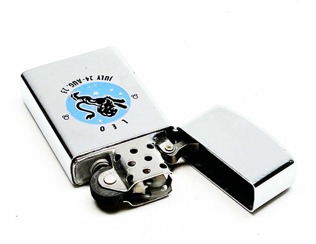 1972 Zippo Slim Leo Zodiac Astrology Lighter