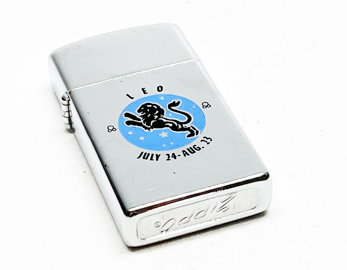 1972 Zippo Slim Leo Zodiac Astrology Lighter