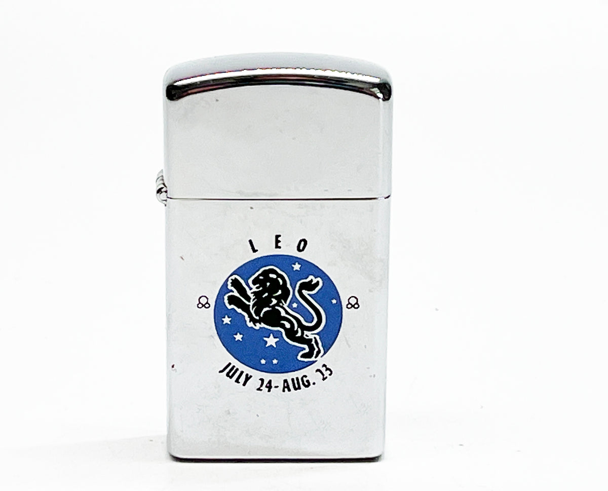 1972 Zippo Slim Leo Zodiac Astrology Lighter