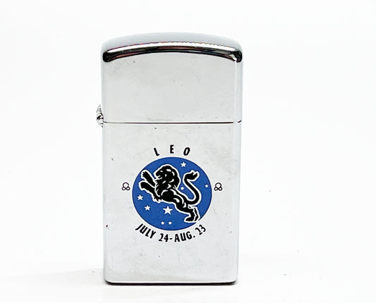 1972 Zippo Slim Leo Zodiac Astrology Lighter