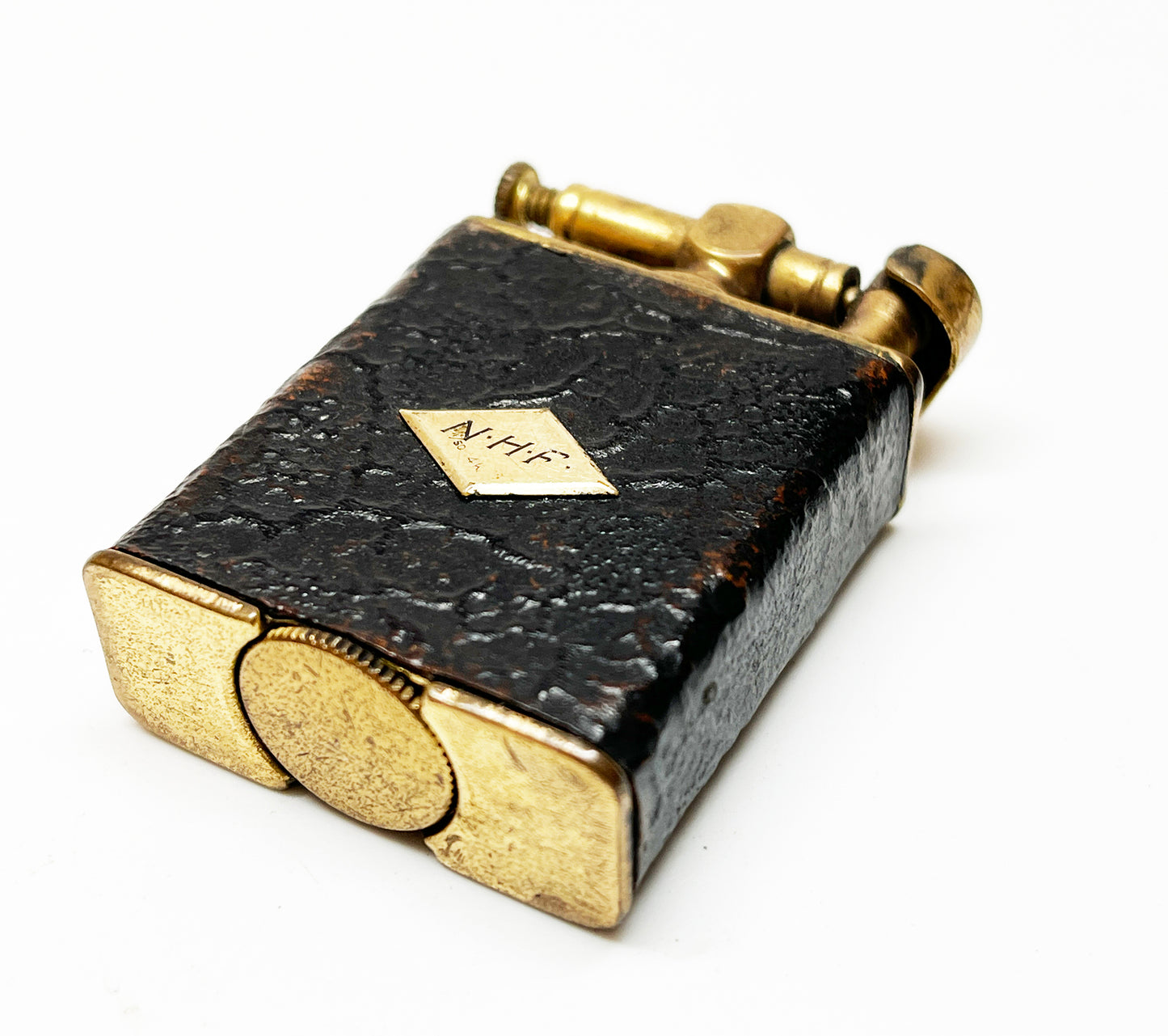Lift Arm 1930s Leather Lighter & Case Combination