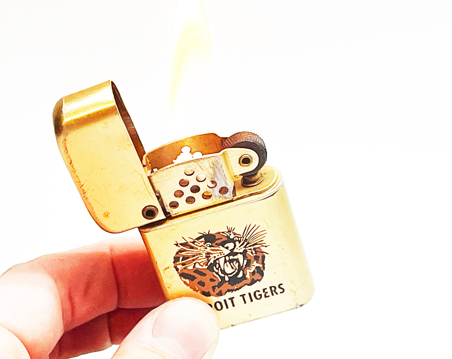 1960s Detroit Tigers MLB Baseball Storm Master Lighter