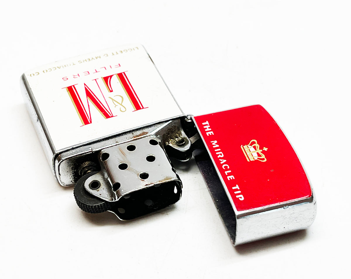 1950s Liggett & Myers LM Cigarettes Advertising Lighter