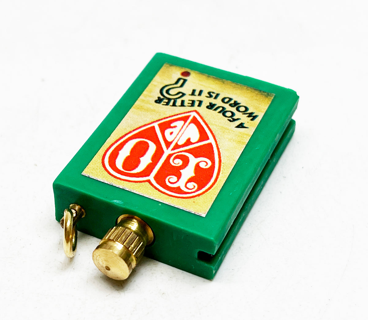 1960s Permanent Match Love, A Four Letter Word Striker Lighter