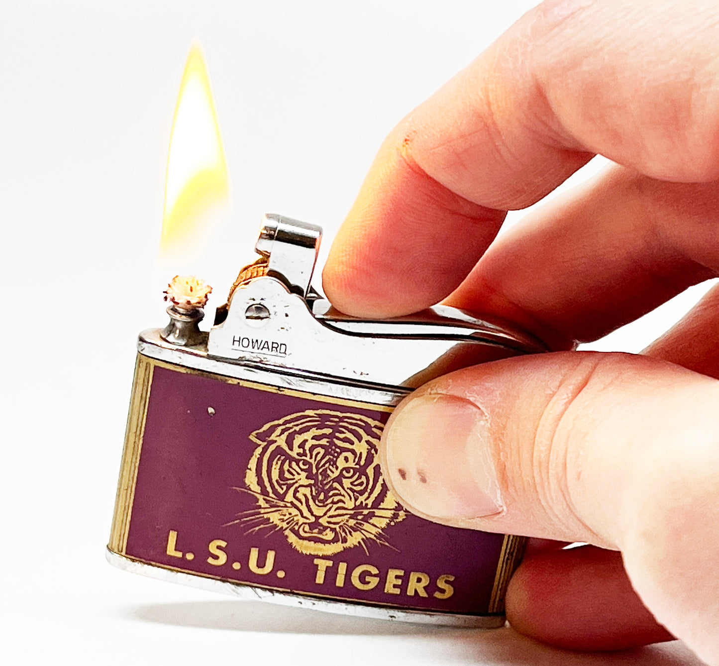 1960s LSU Fighting Tigers NCAA College Football Vintage Lighter