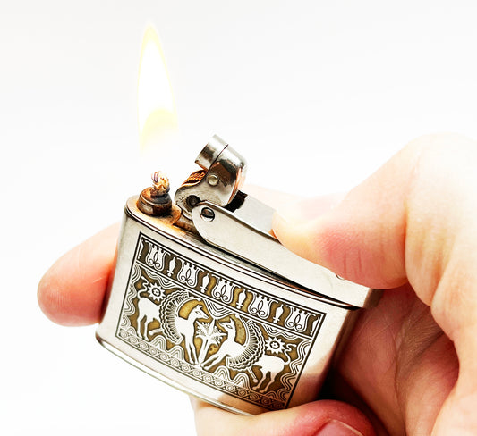 1952 Mylflam Zuner Duplex 1000 Llama Lighter