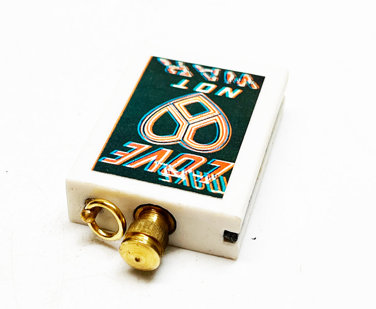 1960s Permanent Match Love Not War Striker Lighter