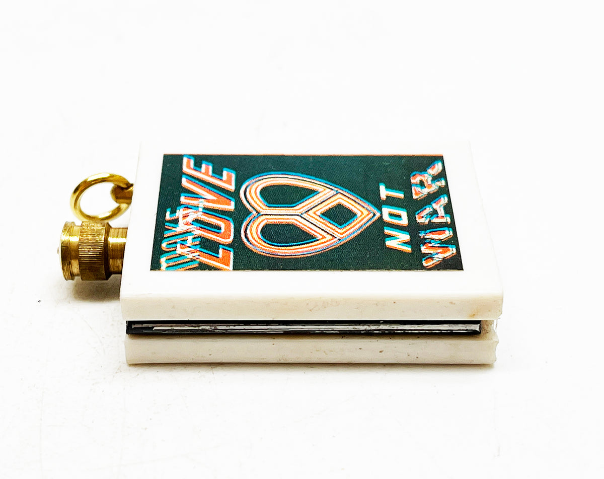 1960s Permanent Match Love Not War Striker Lighter