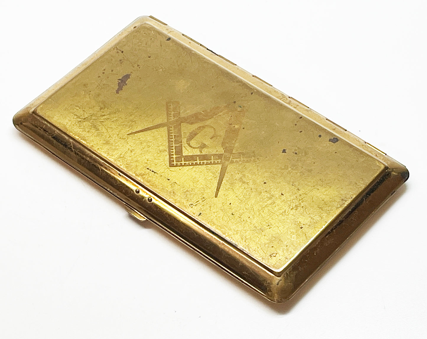 1950s Masonic Square and Compass Cigarette Case
