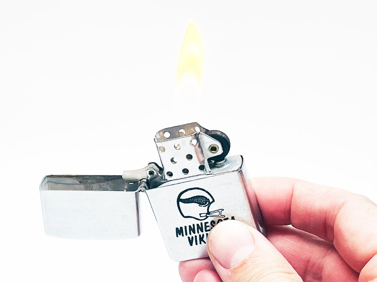 1960s Minnesota Vikings Vintage NFL Football Flip Top Lighter