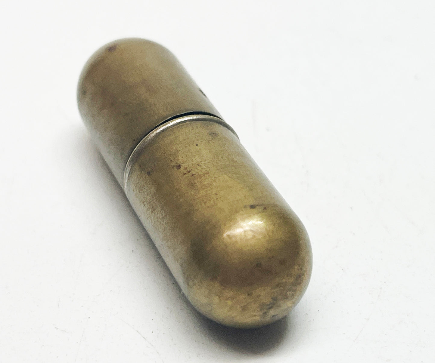 Working Brass Lipstick Negbaur Pill Bullet Style Lighter