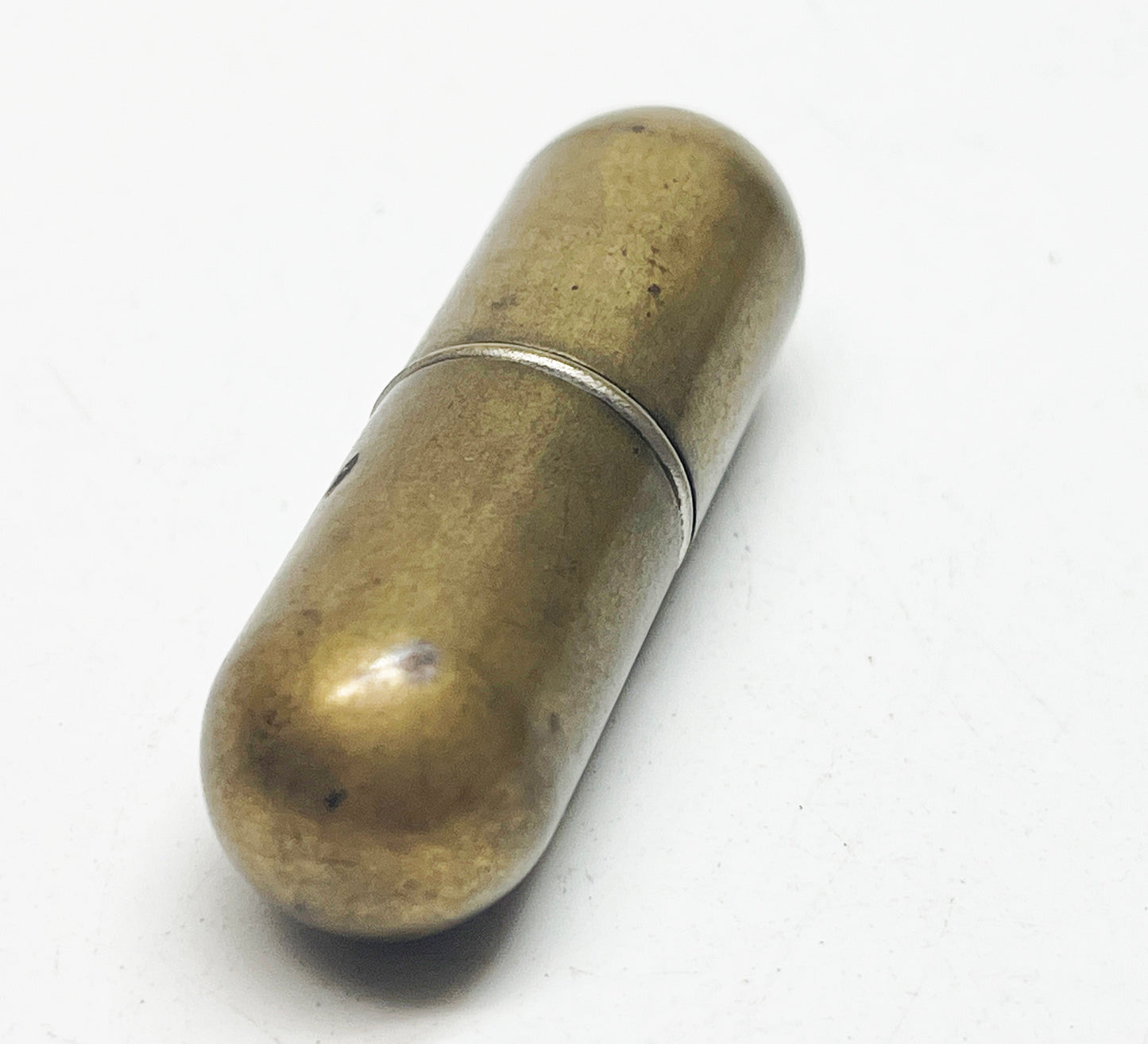 Working Brass Lipstick Negbaur Pill Bullet Style Lighter