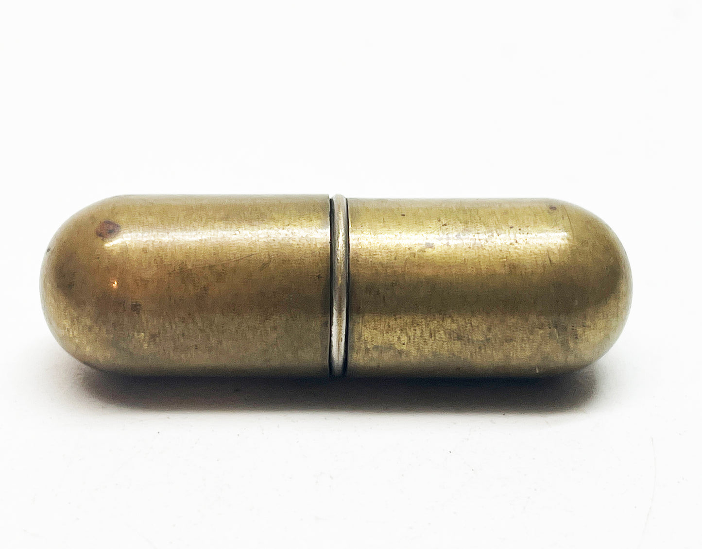 Working Brass Lipstick Negbaur Pill Bullet Style Lighter