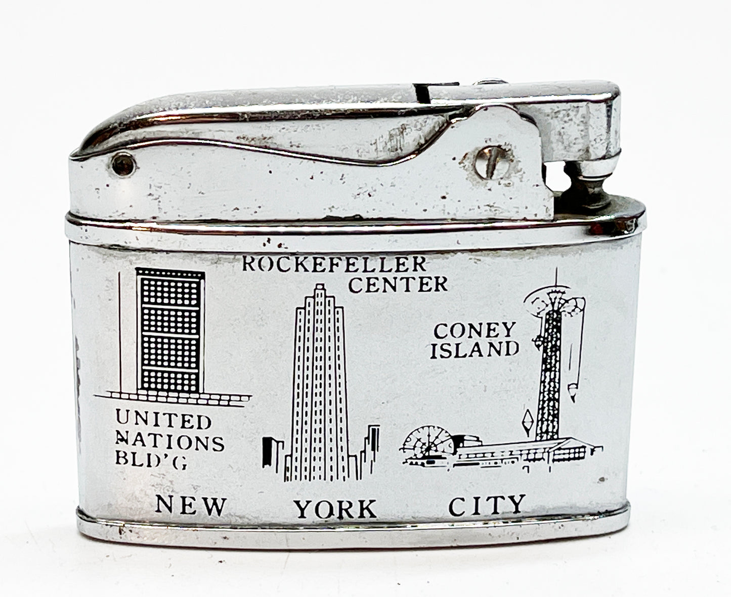 1960s Pincherette New York City Ashtray / Lighter Combination