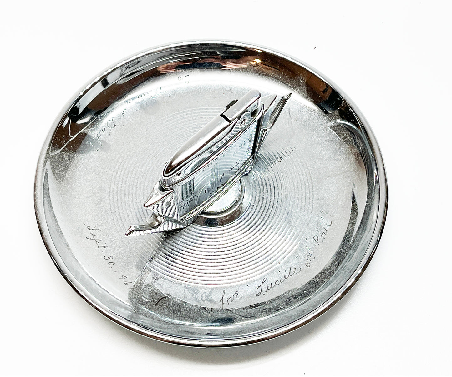 1960s Pincherette New York City Ashtray / Lighter Combination