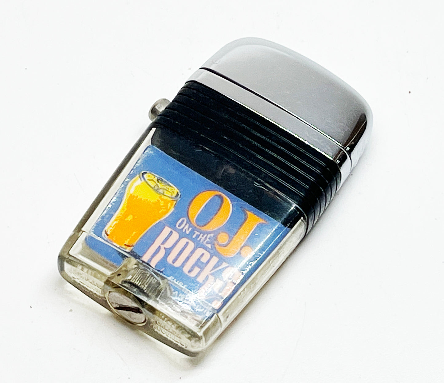 Florida Orange Juice "OJ on the Rocks" 1960s Advertising Scripto Lighter