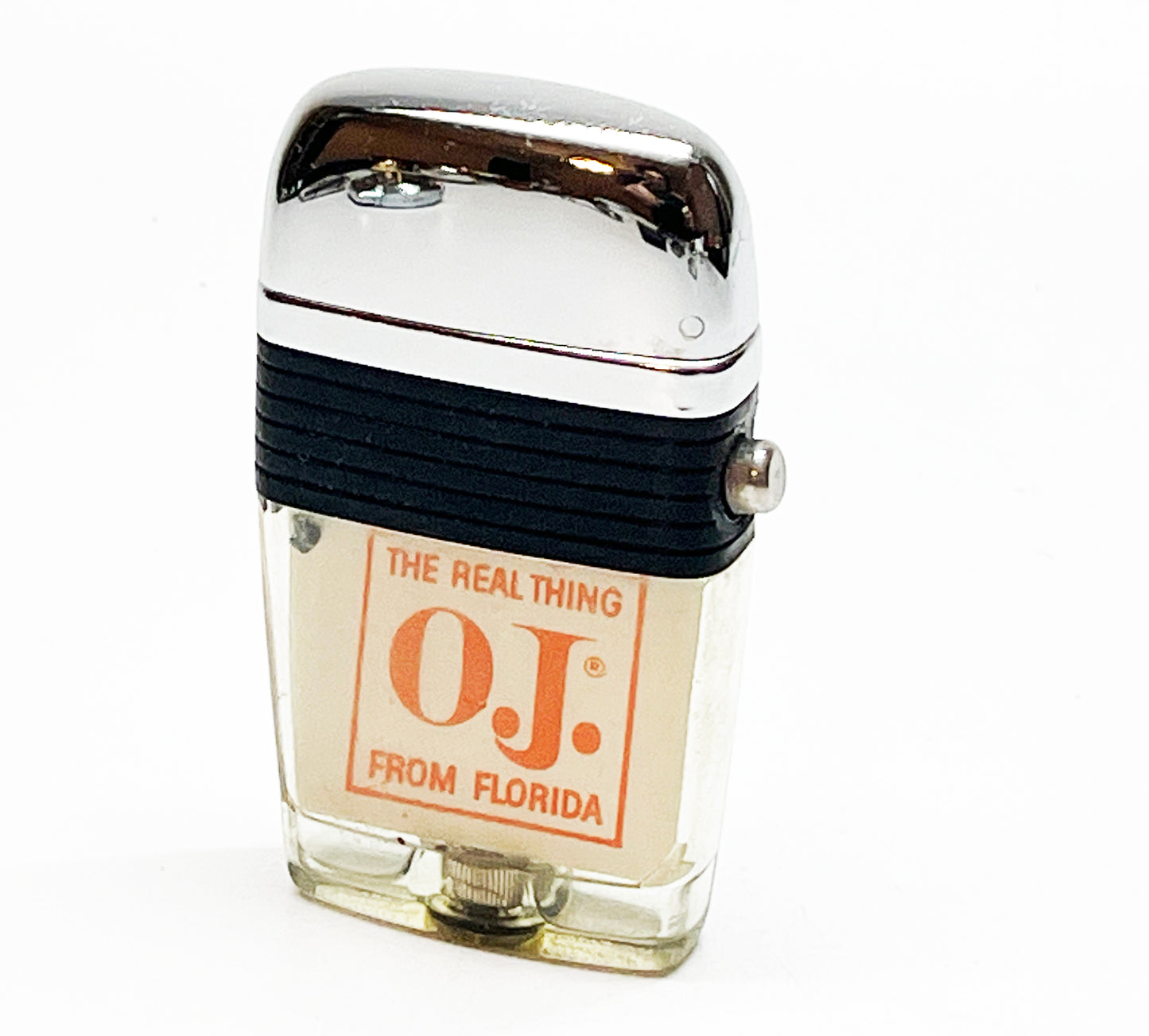 Florida Orange Juice "OJ on the Rocks" 1960s Advertising Scripto Lighter