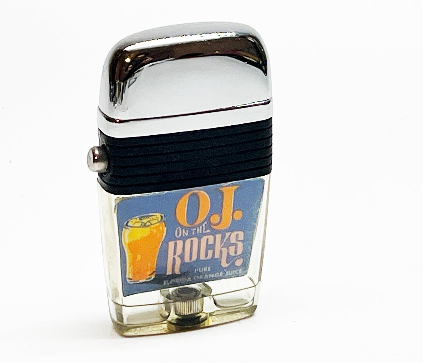 Florida Orange Juice "OJ on the Rocks" 1960s Advertising Scripto Lighter