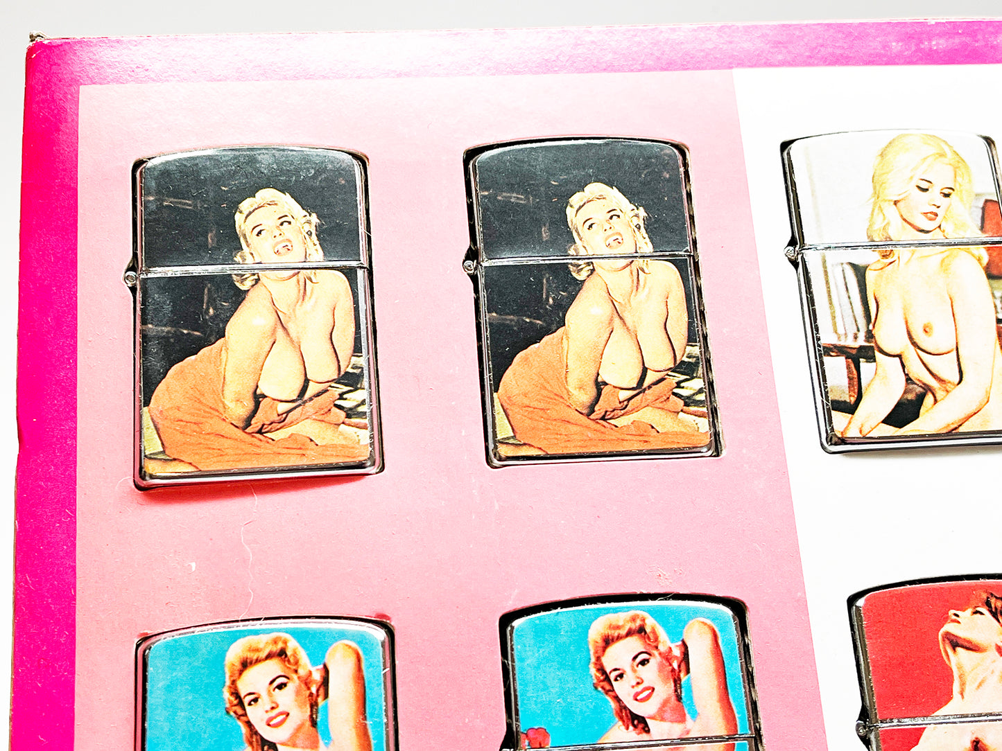 1950s Pinup Girl Twelve Lighter Counter Display