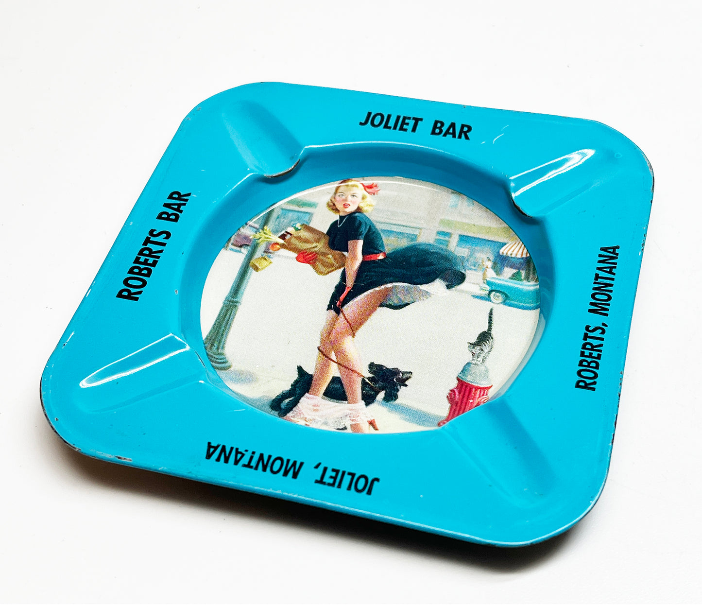 1950s Pinup Girl Ashtray Set