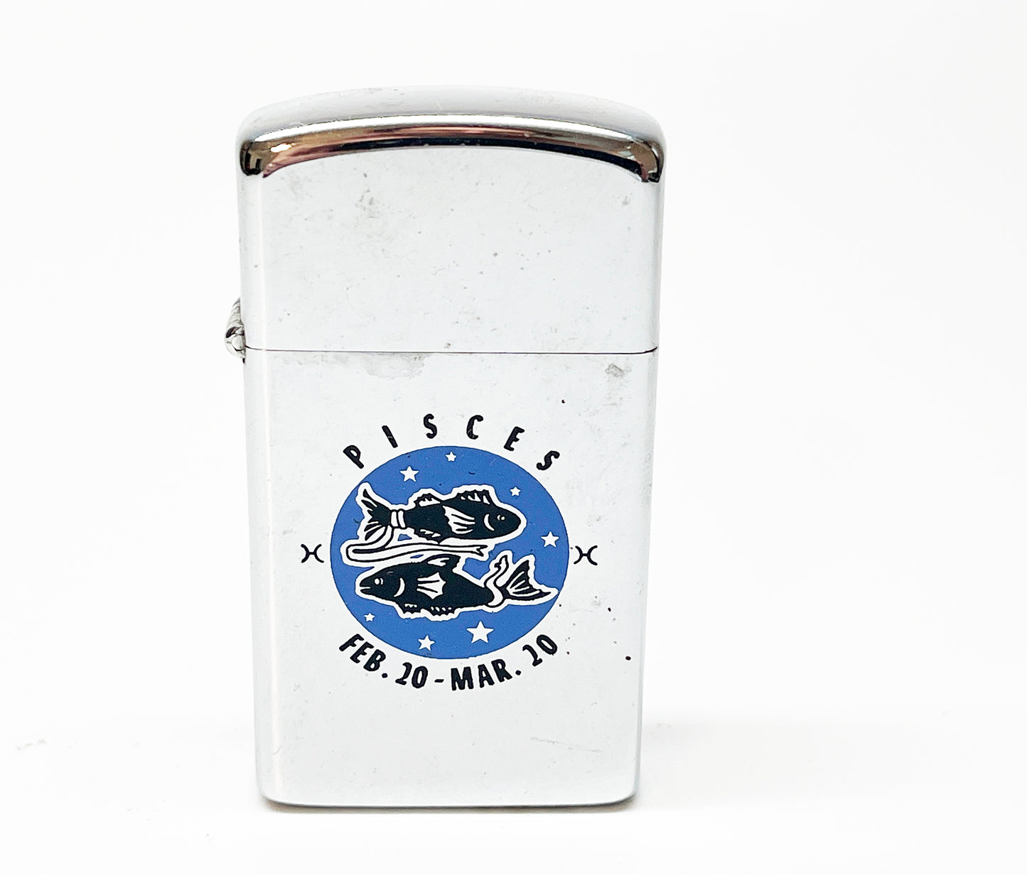 1973 Zippo Pisces Zodiac Astrology Lighter